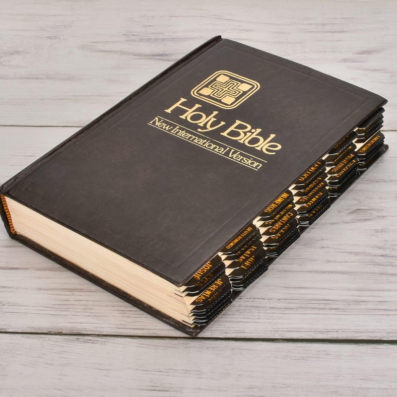 Cualfec Spanish Catholic Bible Index Tabs New & Old Testament Tabs Matte Laminated Floral Design, Bible Journaling Supplies - 122 Pcs (Black - Gold Foil) - Image 3